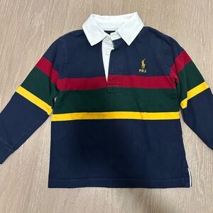Polo Ralph Lauren; size children’s 4/4T: color blue, red, green, yellow, white